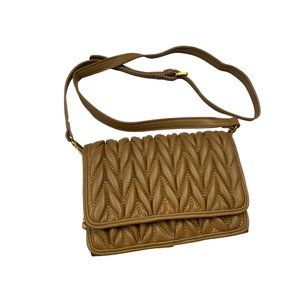 Melie Bianco Giselle Crossbody Bag (Mocha)